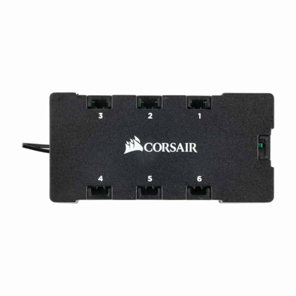 (image for) CORSAIR RGB Fan LED Hub for RGB LED fans from CORSAIR - Black